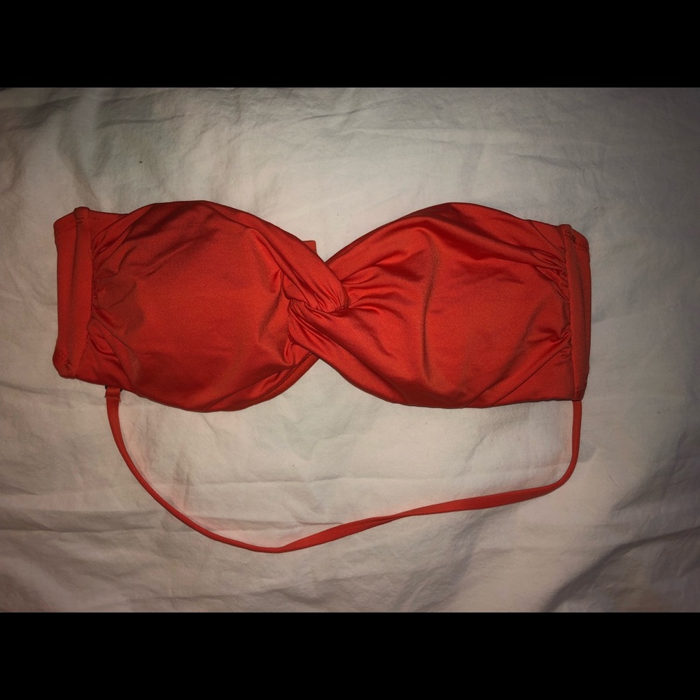 Women’s orange bikini top size Med